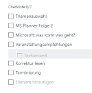 Microsoft Planner_Checkliste mit DragandDrop